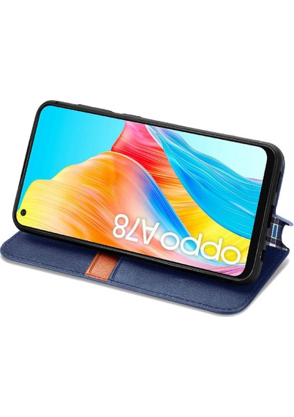 Oppo A78 4g Cüzdan Fonksiyonu Için Kılıf Deri Kılıf Zarif Iş Çevirme (Yurt Dışından)