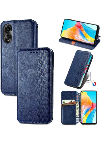 Oppo A78 4g Cüzdan Fonksiyonu Için Kılıf Deri Kılıf Zarif Iş Çevirme (Yurt Dışından) fırsatları