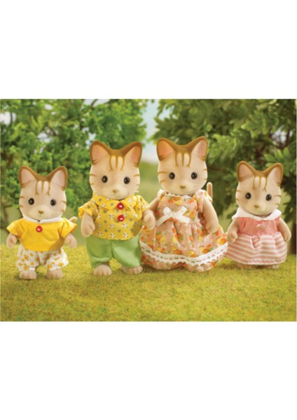 Sylvanian Families Çizgili Kedi Ailesi - Striped Cat Family