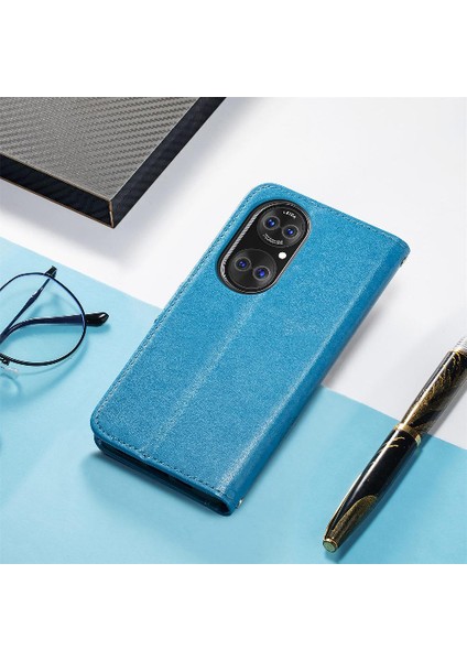Huawei P50 Pro Dört Yapraklı Yonca Deri Kılıf Kısa Kayış Iş (Yurt Dışından) fırsatları