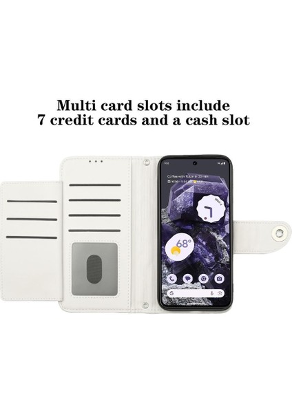 Google Piksel 8A Kart Tutucu Cüzdan Kapak Için Kılıf Darbeye Şık Bilek (Yurt Dışından) modelleri