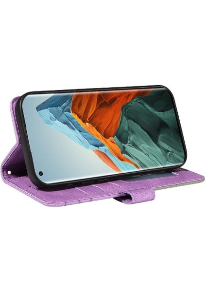 Xiaomi 11 Pro Kickstand Koruyucu Kılıf Kart ile Iki Renkli Dikiş (Yurt Dışından)