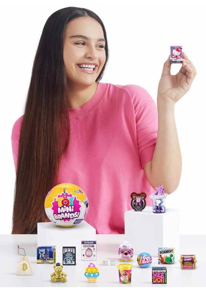 3 Adet Toy Mini Brands Sürpriz Paket - Popüler Markaların Minyatür Sürpriz Mini Figür ve Eşyaları