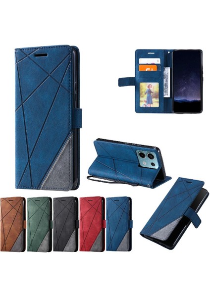 Xiaomi Poco X6 Için Kılıf Darbeye Manyetik Pu Deri Cüzdan Flip Folio (Yurt Dışından)