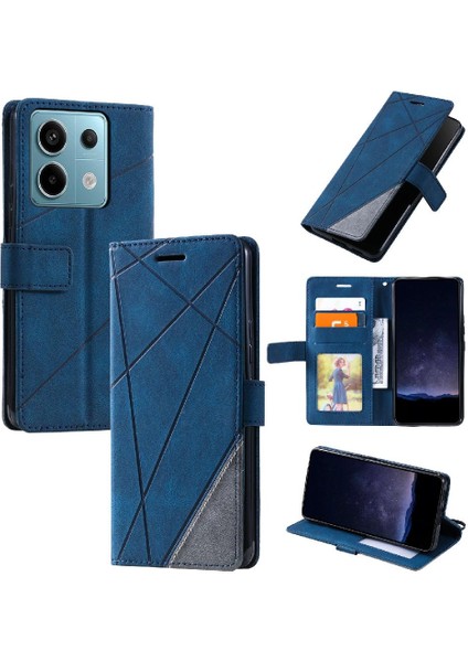 Xiaomi Poco X6 Için Kılıf Darbeye Manyetik Pu Deri Cüzdan Flip Folio (Yurt Dışından)