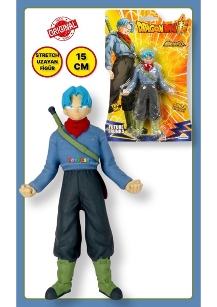 Monster Flex Dragon Ball Stretch Yumuşak Uzayan Elastik Figür 15 cm - Future Trunks