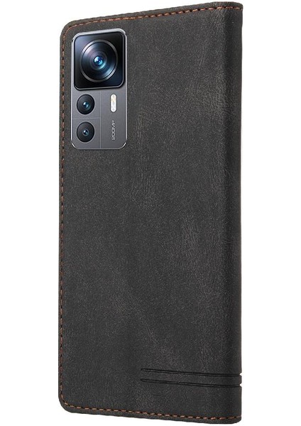 Xiaomi 12T Iki Kart Yuvaları Premium Deri Kickstand Premium (Yurt Dışından)