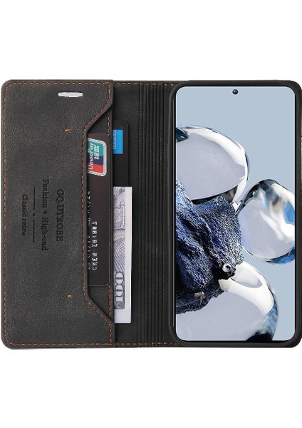 Xiaomi 12T Iki Kart Yuvaları Premium Deri Kickstand Premium (Yurt Dışından)
