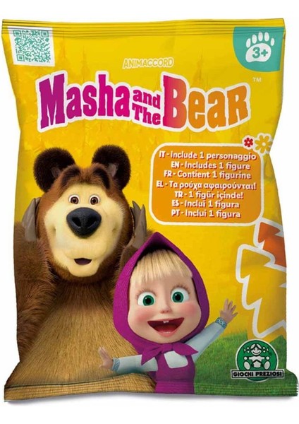 Masha And The Bear Masha ile Koca Ayı Çizgi Film Karakterlerinden Sürpriz Paket Figür - 1 Adet