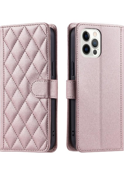 Iphone 12 Için Telefon Kılıfı Pro Max Manyetik El Kayışı Flip Folio Cüzdan (Yurt Dışından)