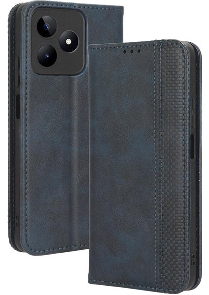 Realme C51 4g Manyetik Kapatma Cüzdan Pu Deri Kılıf (Yurt Dışından)