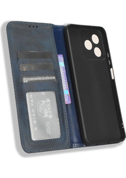 Realme C51 4g Manyetik Kapatma Cüzdan Pu Deri Kılıf (Yurt Dışından)