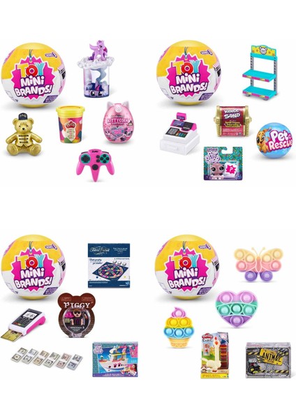 3 Adet Toy Mini Brands Sürpriz Paket - Popüler Markaların Minyatür Sürpriz Mini Figür ve Eşyaları