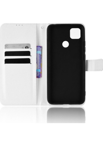 Xiaomi Redmi 10A Manyetik Cüzdan Kapak Kart Tutucu Kickstand Için Kılıf (Yurt Dışından)