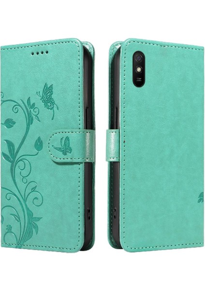 Xiaomi Redmi 9A Için Kılıf El Kayışı ve Kart ile Yüksek Kaliteli Deri (Yurt Dışından)