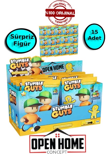 Stumble Guys Sürpriz Paket - 15 Adet - 5 cm