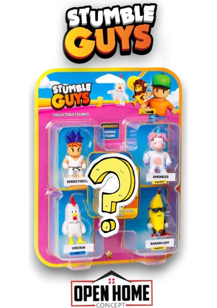 Stumble Guys 5'li Figür Set - Senseı Frefıst