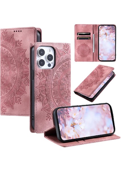 IPhone 13 Için Kılıf Pro Yan Toka Pu Deri Kart Ekleme Darbeye (Yurt Dışından)
