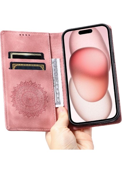 IPhone 13 Için Kılıf Pro Yan Toka Pu Deri Kart Ekleme Darbeye (Yurt Dışından)