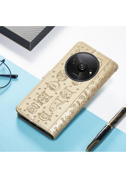 Xiaomi Redmi A3 Darbeye Kapak Kapak Için Kılıf Kısa Kayış Deri Kılıf (Yurt Dışından) fırsatları