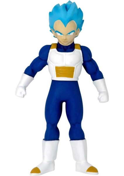 Monster Flex Dragon Ball Stretch Yumuşak Uzayan Elastik Figür 15 cm - Saiyan Blue Vegeta