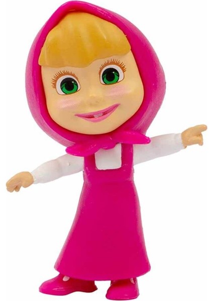 Masha ile Koca Ayı 7 Li Figür Set - Masha And The Bear (6 Figür + 1 Sürpriz Figür Ortalama 5-7 Cm)