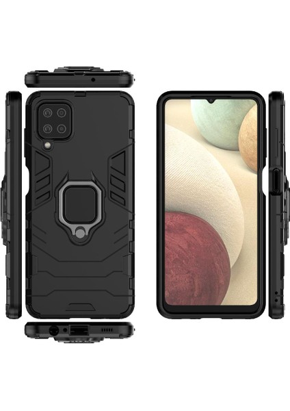 Samsung Galaxy A12 5g Askeri Damla Koruma Kickstand Yüzük (Yurt Dışından)