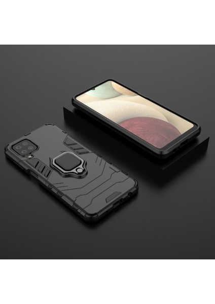 Samsung Galaxy A12 5g Askeri Damla Koruma Kickstand Yüzük (Yurt Dışından)