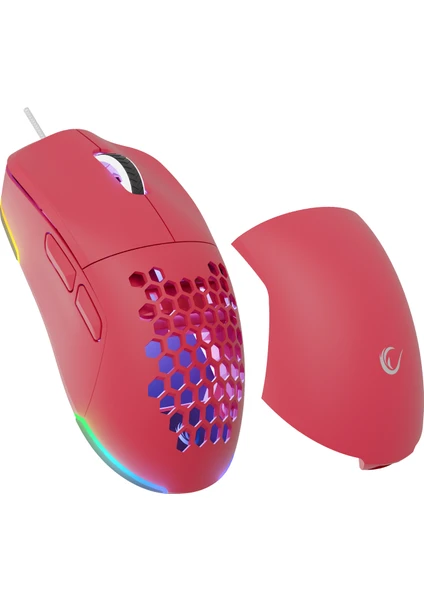 Blınk Pembe 7 Makro Tuşlu Rgb 12800 Dpı Gaming Oyuncu Mouse