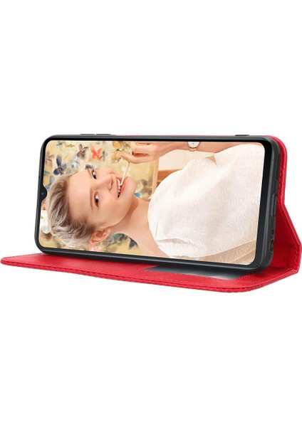 Oukitel C32 Cüzdan Pu Deri Manyetik Kapatma Için Kılıf (Yurt Dışından)