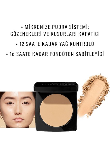 Sheer Finish Pressed Powder Kompakt Pudra - Soft Sand 716170294322