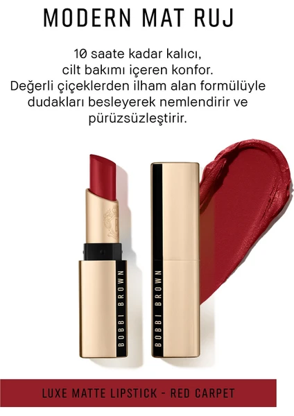 Bobbi Brown Red Carpet - 10 Saat Kalıcı Kremsi Luxe Mat Ruj -