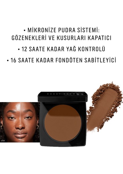 Sheer Finish Pressed Powder Kompakt Pudra - Warm Chestnut 716170294360
