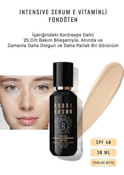 Bobbi Brown Intensive Serum E Vitaminli Fondöten Spf 40 Parlak Bitiş 30 Ml - Cool Ivory 716170229300