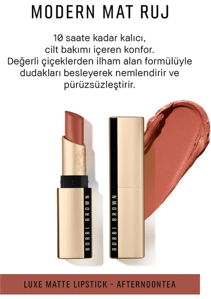 Bobbi Brown 10 Saat Kalıcı Kremsi Luxe Mat Ruj - Afternoon Tea 716170308807