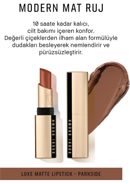 Bobbi Brown 10 Saat Kalıcı Kremsi Luxe Mat Ruj - Parkside 716170308814