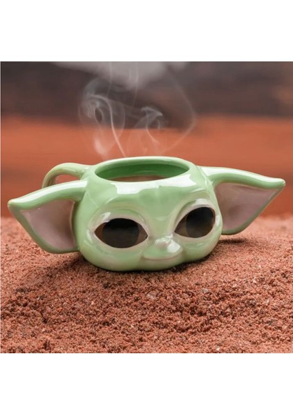 Star Wars Mandalorian The Child Grogu Baby Yoda Figürlü 3 Boyutlu Porselen Kupa Mug Kahve Bardak fırsatları