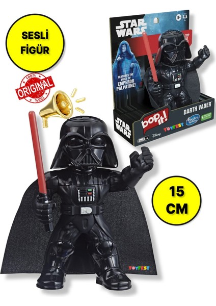Star Wars Mandalorian Darth Vader Interaktiktif Sesli Figür - 15 cm