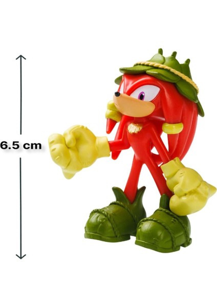 Sonic Prime 3 Lü Figür Blister Set - Sonic + Gnarly Budaklı Knuckles + Dr. Eggman 6.5 cm - SON2020