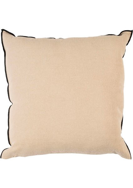 Wash Keten 50*50 cm Kırlent Kılıfı Bej