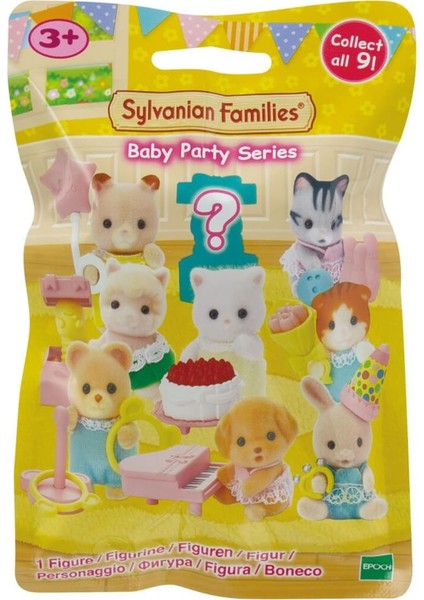 1 Adet Sylvanian Families Aksesuarlı Baby Party Sürpriz Mini Figür - 1 Adet - 5 cm