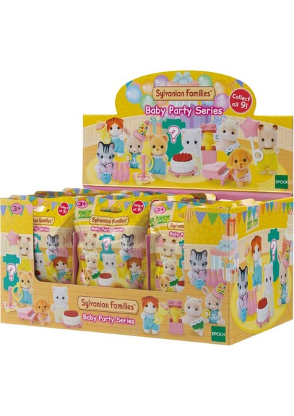 1 Adet Sylvanian Families Aksesuarlı Baby Party Sürpriz Mini Figür - 1 Adet - 5 cm