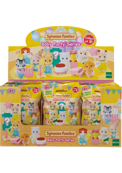 1 Adet Sylvanian Families Aksesuarlı Baby Party Sürpriz Mini Figür - 1 Adet - 5 cm