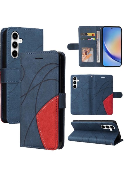 Samsung Galaxy A35 5g Için Kılıf Kart Yuvası Standı ile Pu Deri Flip Folio (Yurt Dışından)
