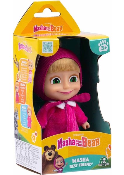 Masha And The Bear Masha ile Koca Ayı Çizgi Film Karakterlerinden 12 cm Masha Bebek- 1 Adet(Model 3)