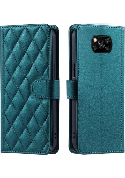 Telefon Kılıfı Için Xiaomi Poco X3/x3 Pro/x3 Nfc El Kayışı Manyetik Kart Flip (Yurt Dışından) indirimleri