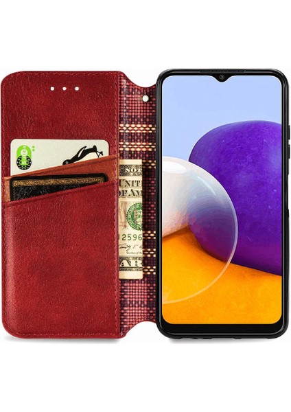 Samsung Galaxy A22 5g Cüzdan Fonksiyonu Için Kılıf Moda Tasarım Deri (Yurt Dışından) indirimleri