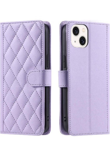 Iphone 14 Için Telefon Kılıfı Artı Kart Yuvaları Tutucu Manyetik El Kayışı Flip (Yurt Dışından)