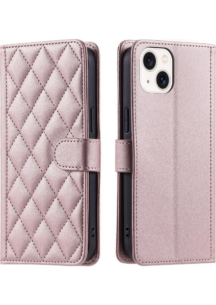 Iphone 14 Için Telefon Kılıfı Artı Kart Yuvaları Tutucu Manyetik El Kayışı Flip (Yurt Dışından)