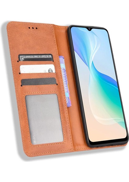 Vivo Y76 5g Pu Deri Manyetik Kapatma Cüzdan Için Kılıf (Yurt Dışından) modelleri